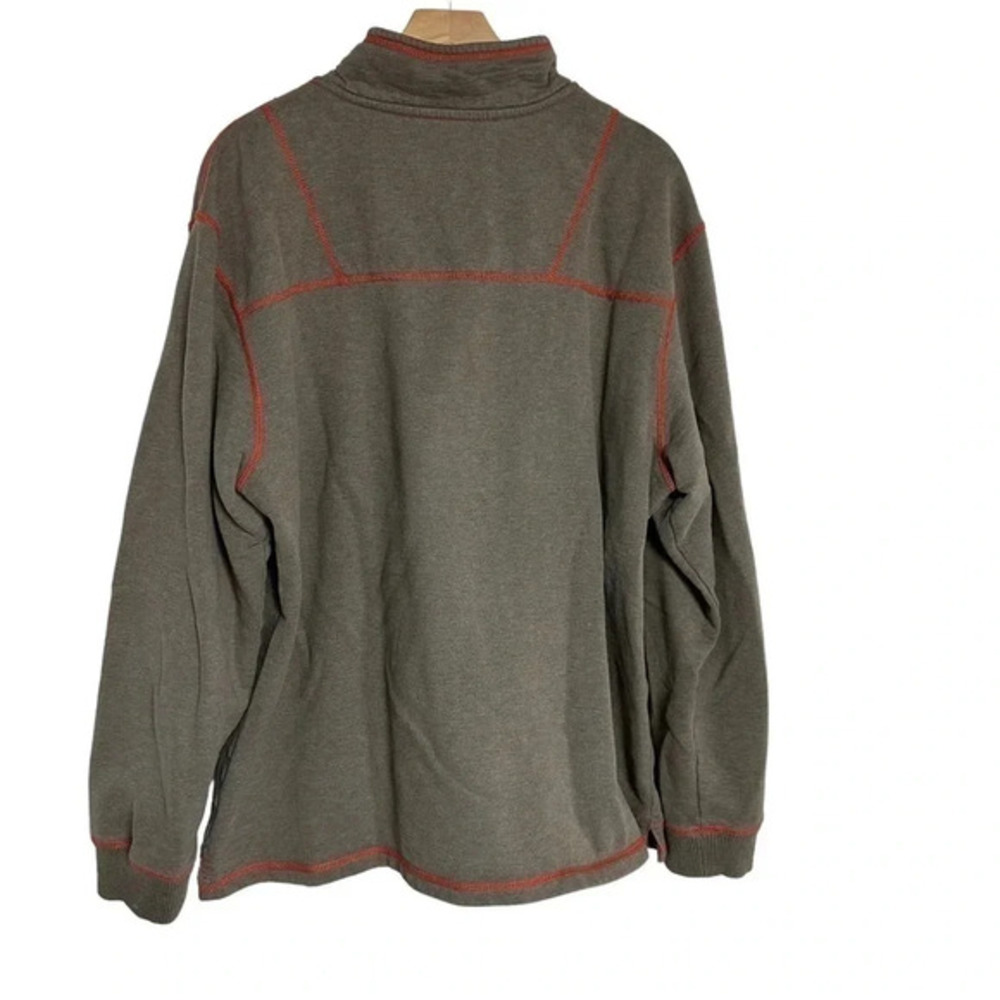 Vintage Tom Joules XL brown‎ 1/4 zip heavy weight Rugby pull on sweatshirt - Picture 2 of 6